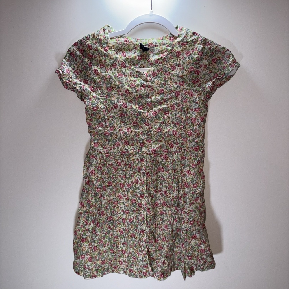 Gap Kids Girls M (8) Floral Button Up Dress Boho Kidcore Cottagecore‎